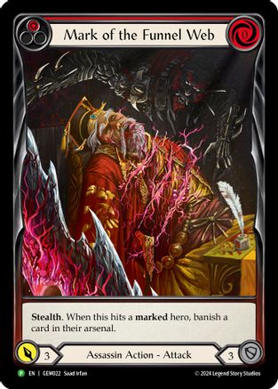 Mark of the Funnel Web (Red) (GEM022) Rainbow Foil - GEM Pack 1