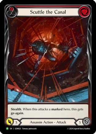 Scuttle the Canal (Red) (GEM025) Rainbow Foil - GEM Pack 1