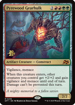 Pyrewood Gearhulk (216) Foil - Prerelease Cards