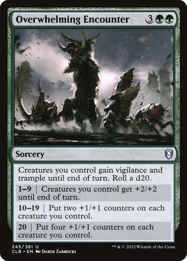 Overwhelming Encounter (245) Foil - Commander Legends: Battle for Baldur's Gate