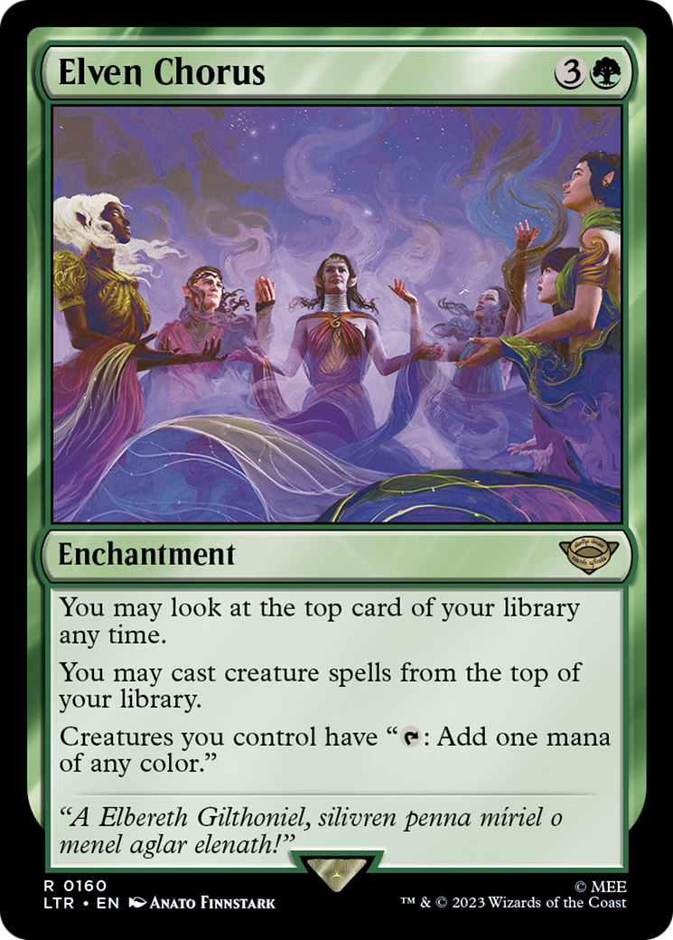 Elven Chorus (160) Foil - The Lord of the Rings: Tales of Middle-earth