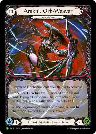 Arakni, Orb-Weaver (Extended Art) - LGS378 Rainbow Foil (LGS378) - Flesh and Blood: Promo Cards