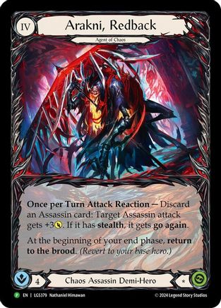 Arakni, Redback (Extended Art) (LGS379) Rainbow Foil - FaB Promos