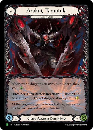 Arakni, Tarantula (Extended Art) (LGS380) Rainbow Foil - FaB Promos