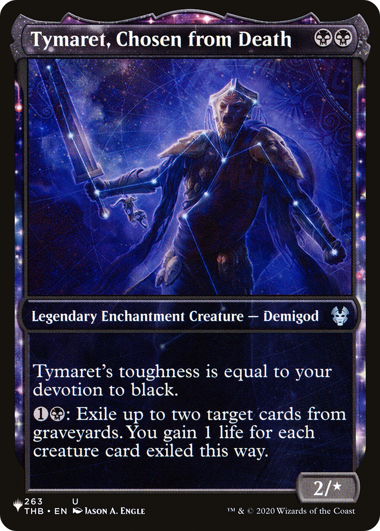 Tymaret, Chosen from Death (THB-263) - The List