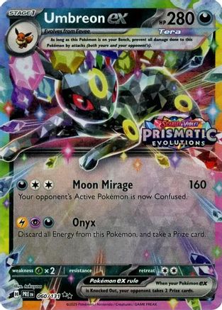 Umbreon ex - 060/131 (Prismatic Evolutions Stamp) (60) Holofoil - Miscellaneous Cards & Products
