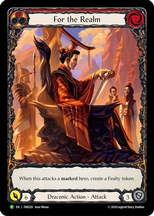 For the Realm (FAB320) Rainbow Foil - FaB Promos