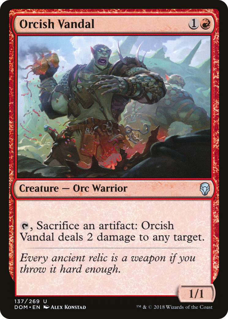 Orcish Vandal (137) - Dominaria