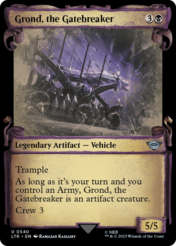 Grond, the Gatebreaker (Showcase) (540) Foil - The Lord of the Rings: Tales of Middle-earth