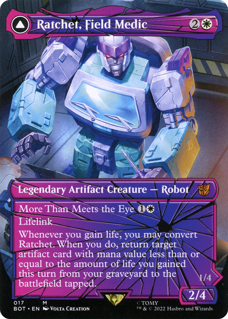 Ratchet, Field Medic // Ratchet, Rescue Racer (017) - Transformers