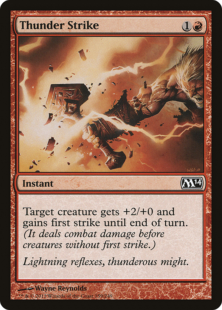 Thunder Strike (159) Foil - Magic 2014