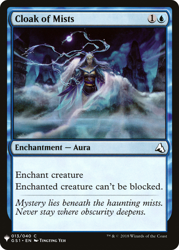 Cloak of Mists (GS1-13) - The List