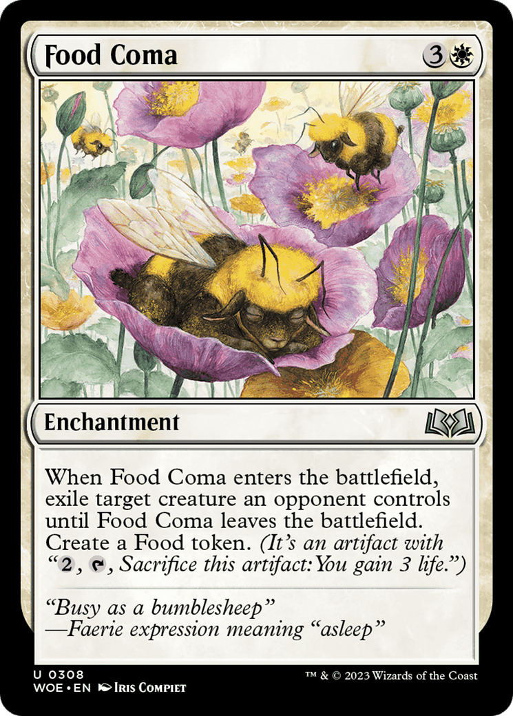 Food Coma (308) Foil - Wilds of Eldraine