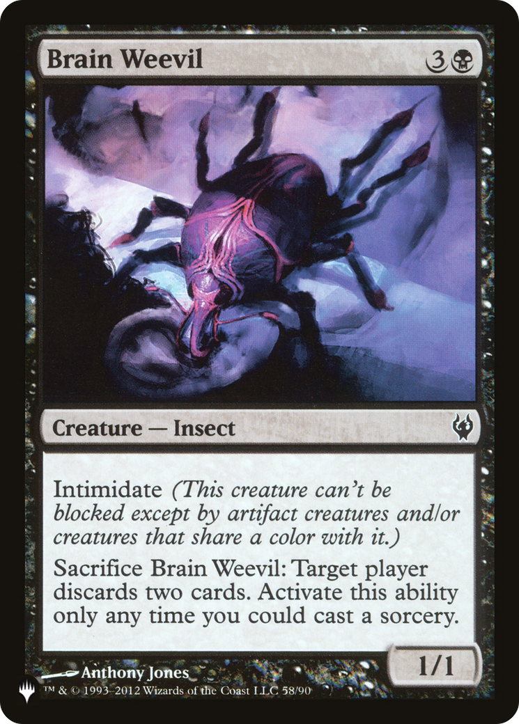 Brain Weevil (DDJ-58) - The List