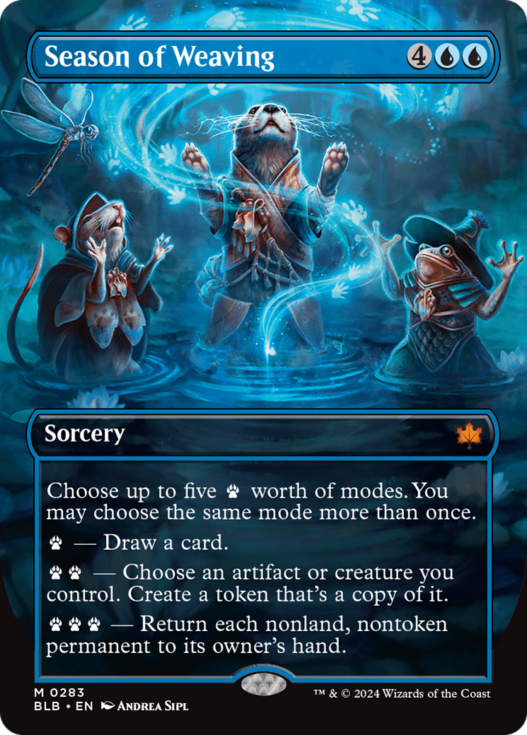 Season of Weaving (Borderless) (Showcase) (283) Foil - Bloomburrow