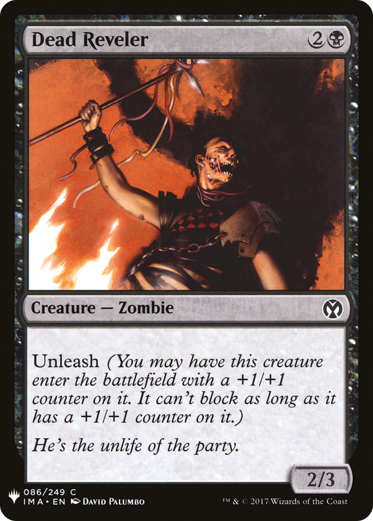 Dead Reveler (IMA-86) - The List