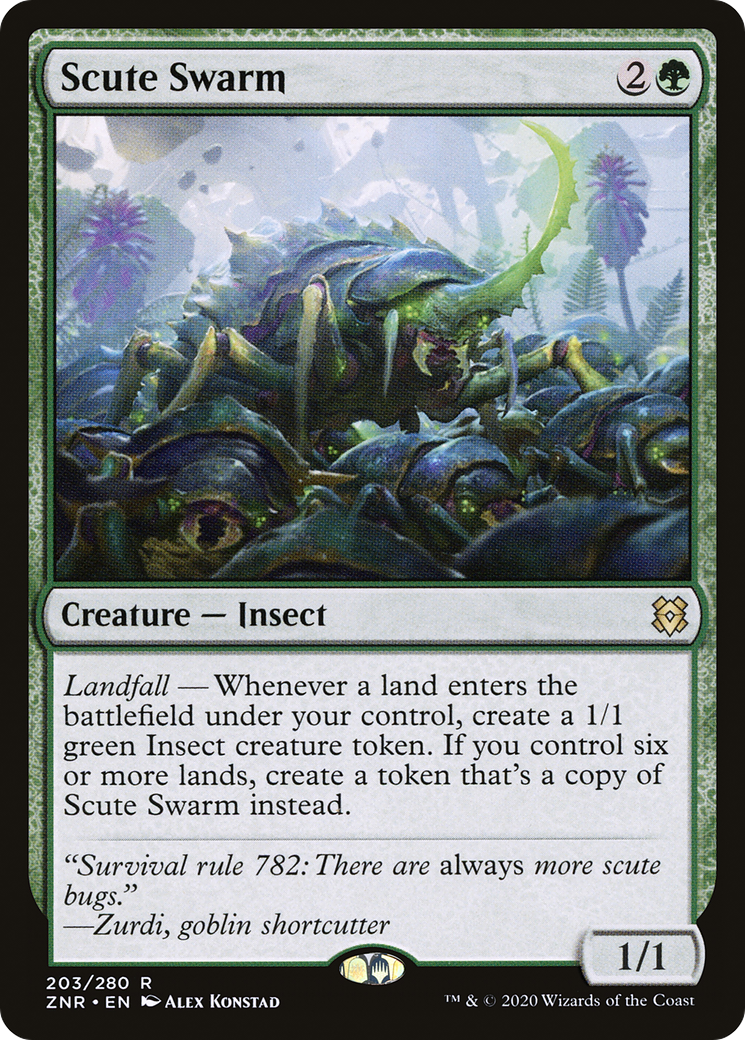 Scute Swarm (203) Foil - Zendikar Rising