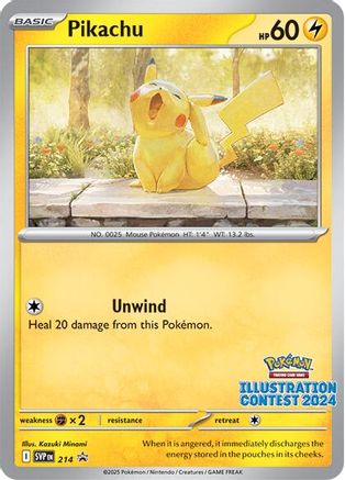Pikachu - 214 (Illustration Contest 2024) (214) - SV Scarlet & Violet Promo Cards