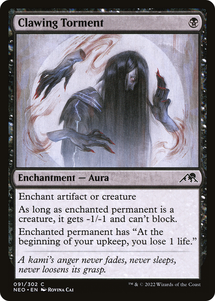 Clawing Torment (091) Foil - Kamigawa: Neon Dynasty
