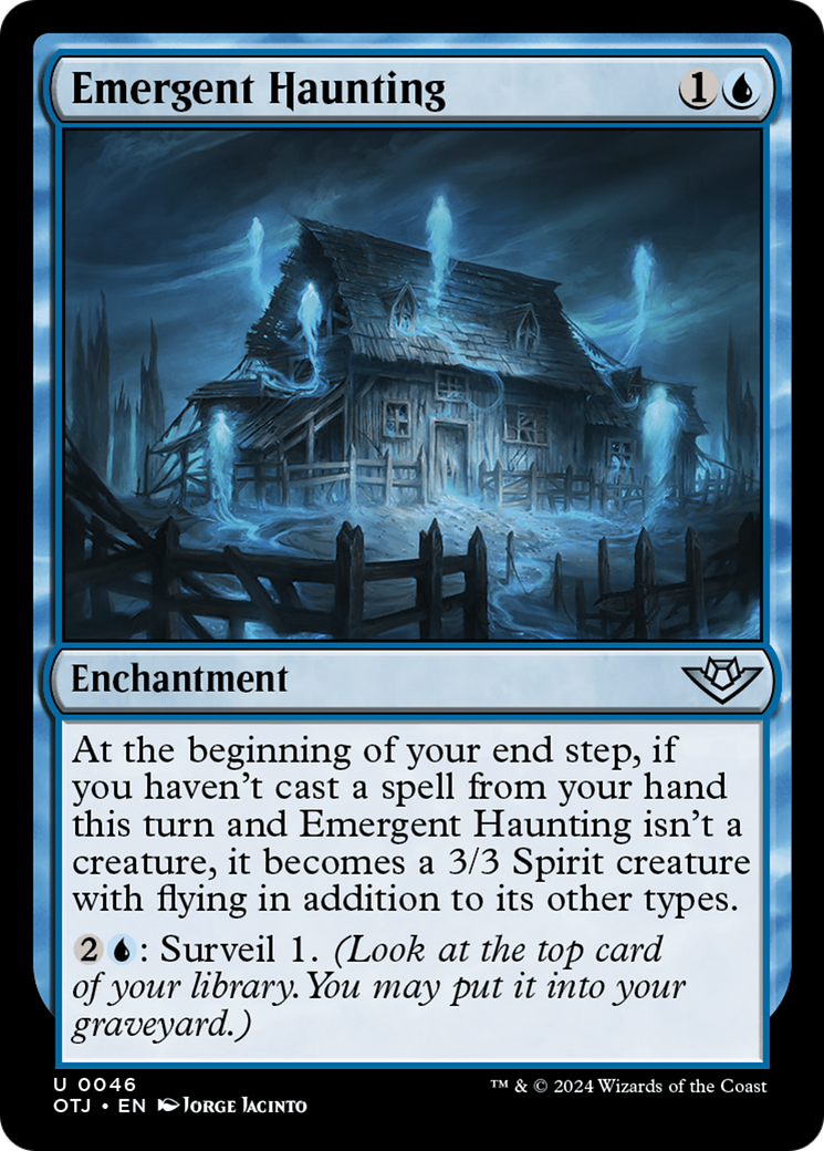 Emergent Haunting (046) Foil - Outlaws of Thunder Junction