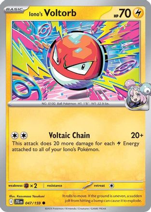 Iono's Voltorb (47) Reverse Holofoil - Journey Together