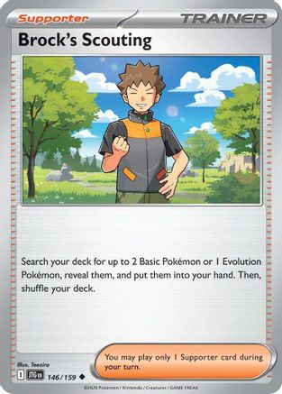 Brock's Scouting (146) Reverse Holofoil - Journey Together