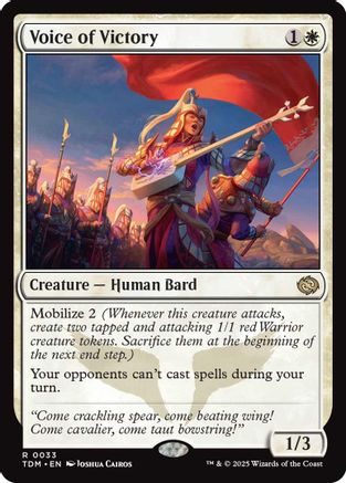 Voice of Victory (033) Foil - Tarkir: Dragonstorm