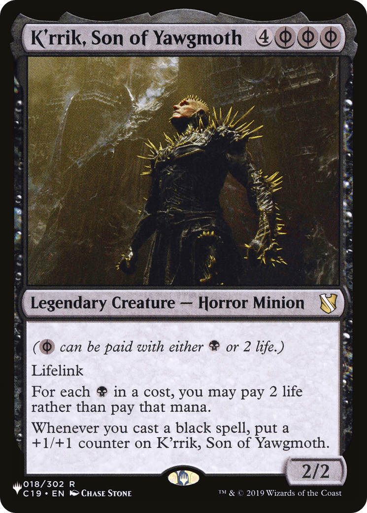 K'rrik, Son of Yawgmoth (C19-18) - The List