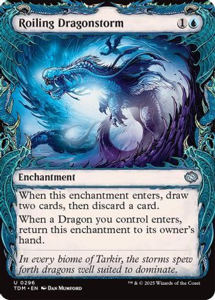 Roiling Dragonstorm (Showcase) (296) - Tarkir: Dragonstorm