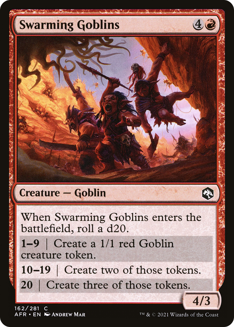 Swarming Goblins (162) Foil - Adventures in the Forgotten Realms