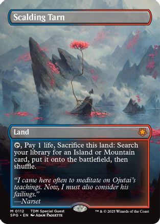 Scalding Tarn (Borderless) (112) Foil - Special Guests