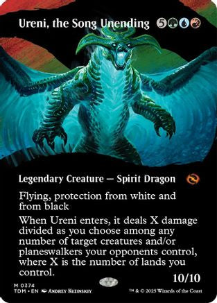 Ureni, the Song Unending (Borderless) Foil (374) - Tarkir: Dragonstorm