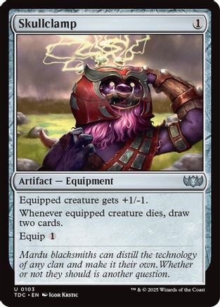 Skullclamp (103) - Commander: Tarkir: Dragonstorm