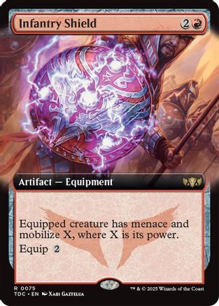 Infantry Shield (Extended Art) (075) - Commander: Tarkir: Dragonstorm