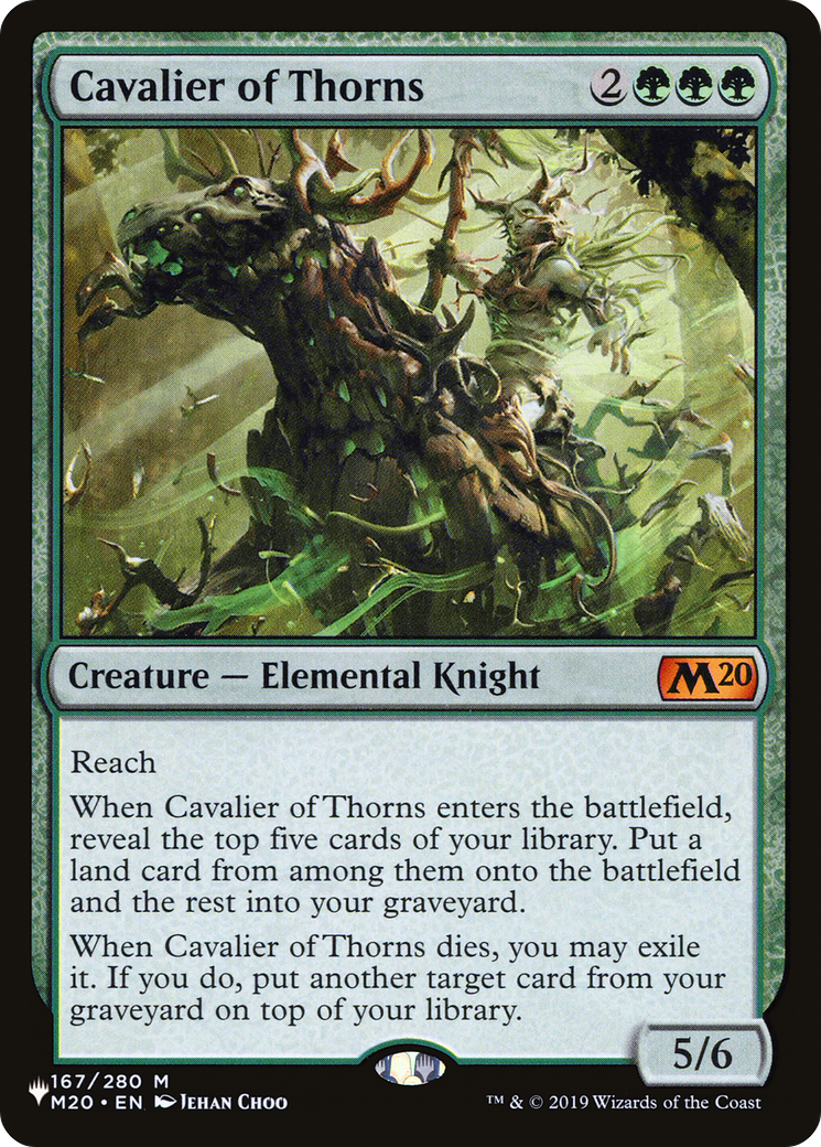 Cavalier of Thorns (M20-167) - The List