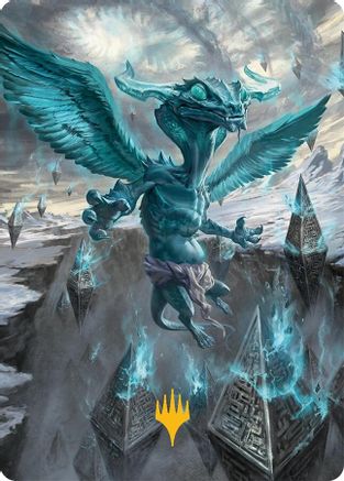 Ugin, Eye of the Storms Art Card (47/54) (Gold-Stamped) (047) - Art Series: Tarkir: Dragonstorm