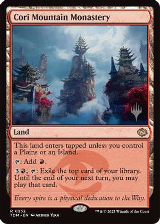 Cori Mountain Monastery Foil (252) - Promo Pack: Tarkir: Dragonstorm