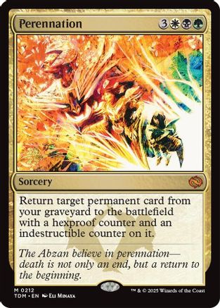 Perennation (212) Foil - Prerelease Cards
