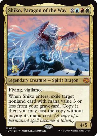 Shiko, Paragon of the Way (223) Foil - Prerelease Cards