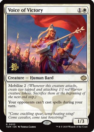 Voice of Victory (033) Foil - Prerelease Cards
