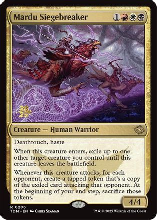 Mardu Siegebreaker (206) Foil - Prerelease Cards