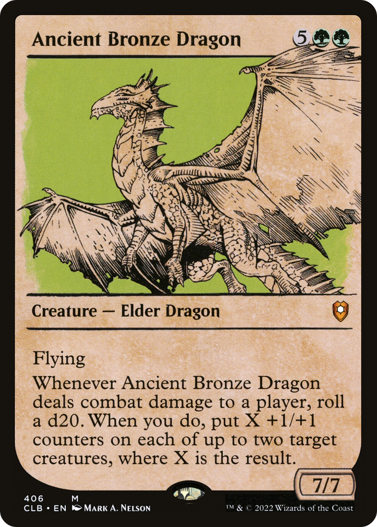 Ancient Bronze Dragon (Showcase) (406) - Commander Legends: Battle for Baldur's Gate