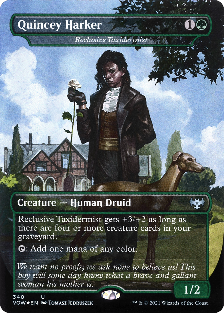Quincey Harker – Reclusive Taxidermist (340) Foil - Innistrad: Crimson Vow