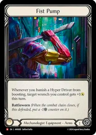 Fist Pump (AMX005) Rainbow Foil - Armory Deck: Maxx Nitro