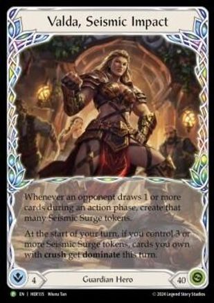 Valda, Seismic Impact (HER135) Rainbow Foil - FaB Promos
