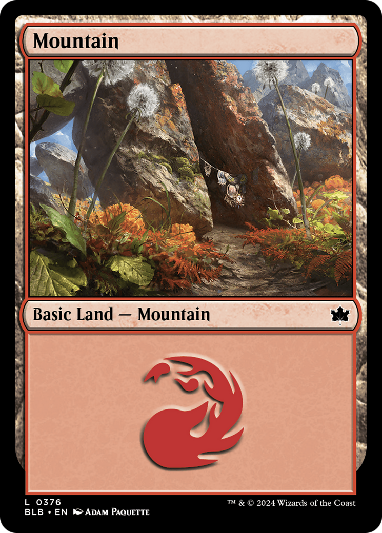 Mountain (376) Foil - Bloomburrow