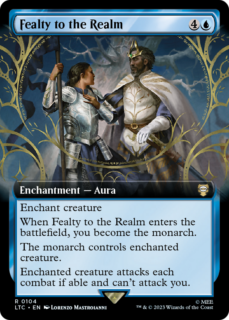 Fealty to the Realm (Extended Art) (104) Foil - Tales of Middle-earth Commander
