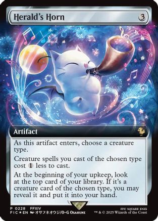 Herald's Horn (Extended Art) (228) Foil - Buy-A-Box Promos