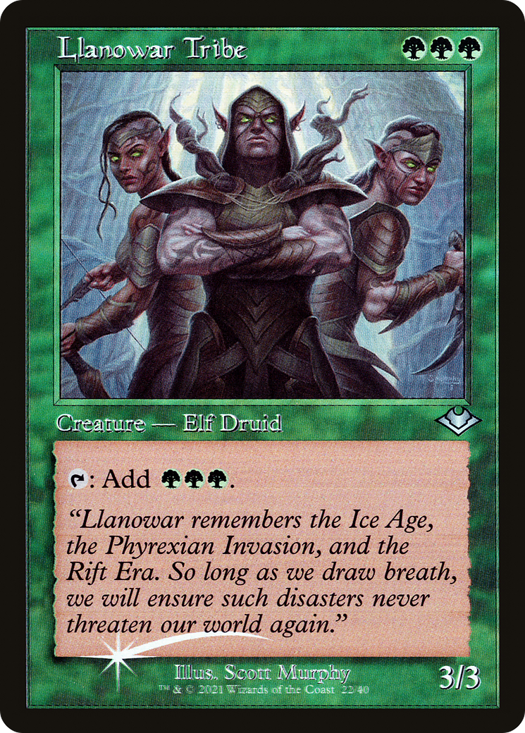 Llanowar Tribe (Retro) (022) Foil - Modern Horizons 1 Timeshifts