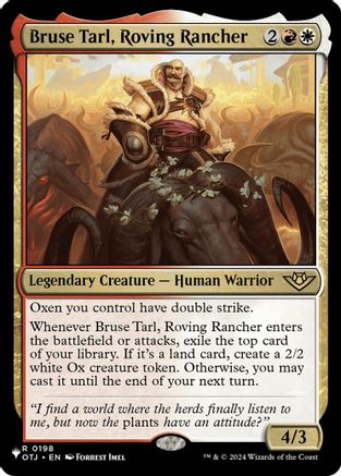 Bruse Tarl, Roving Rancher (OTJ) (198) - The List Reprints